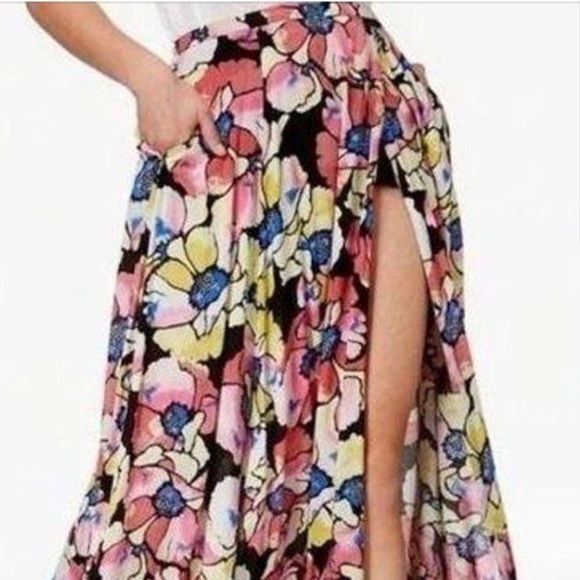 Free People Hot Tropics Floral Printed Maxi Skirt size 2 - Picture 8 of 8